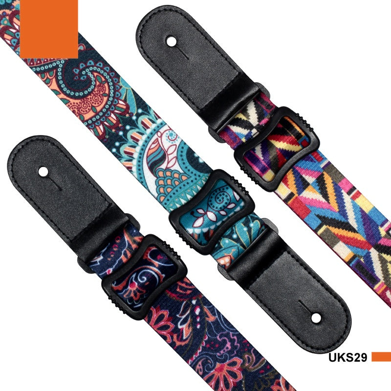 Thermal Transfer Printing Ukulele Color Small Guitar Belt
