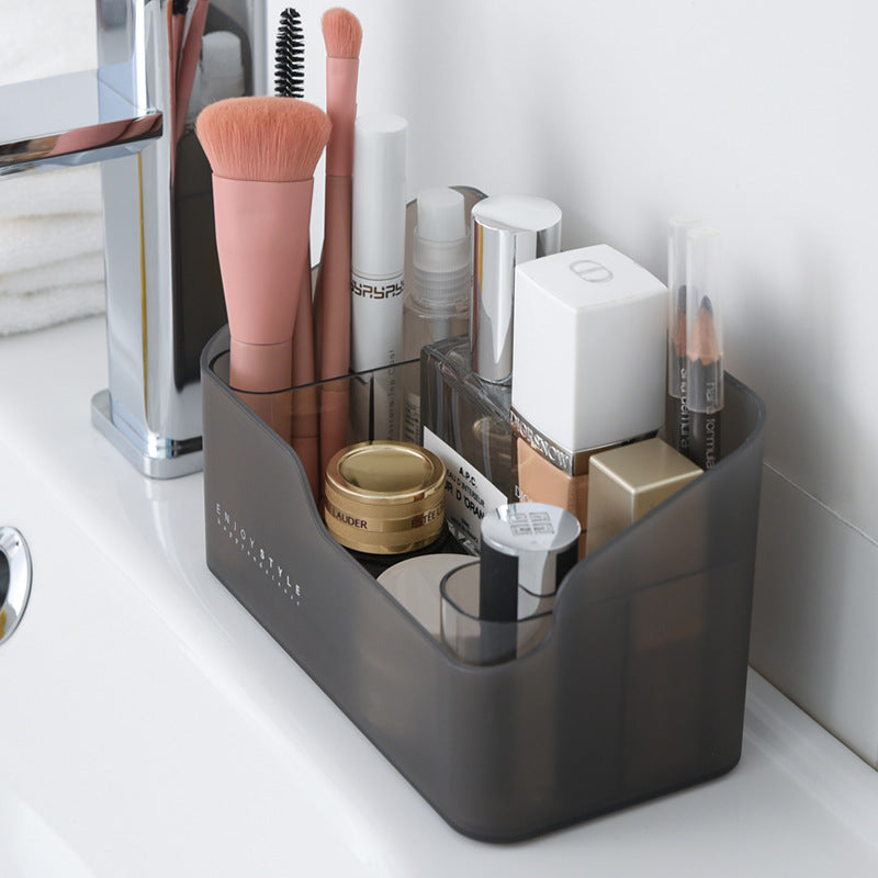 Household Compartment Storage Box Table Mirror Rack