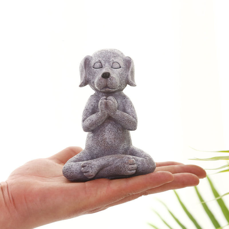 Dog Buddha Meditation Dog Statue Zen Statue Decoration