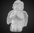Angel Plaster Statue Decoration Nordic Desktop Ins Decoration Cute Mini Trumpet Portrait Sculpture Figure Statue
