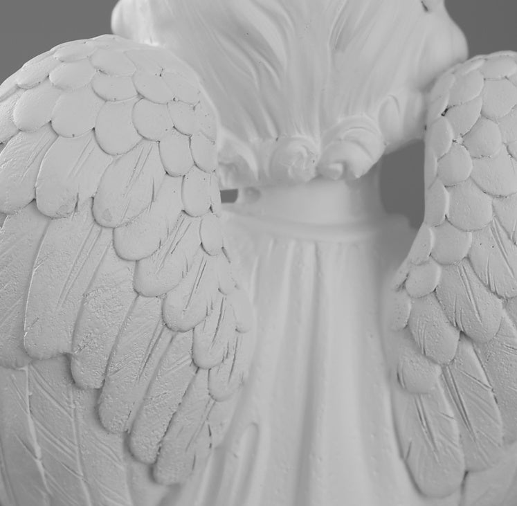 Angel Plaster Statue Decoration Nordic Desktop Ins Decoration Cute Mini Trumpet Portrait Sculpture Figure Statue