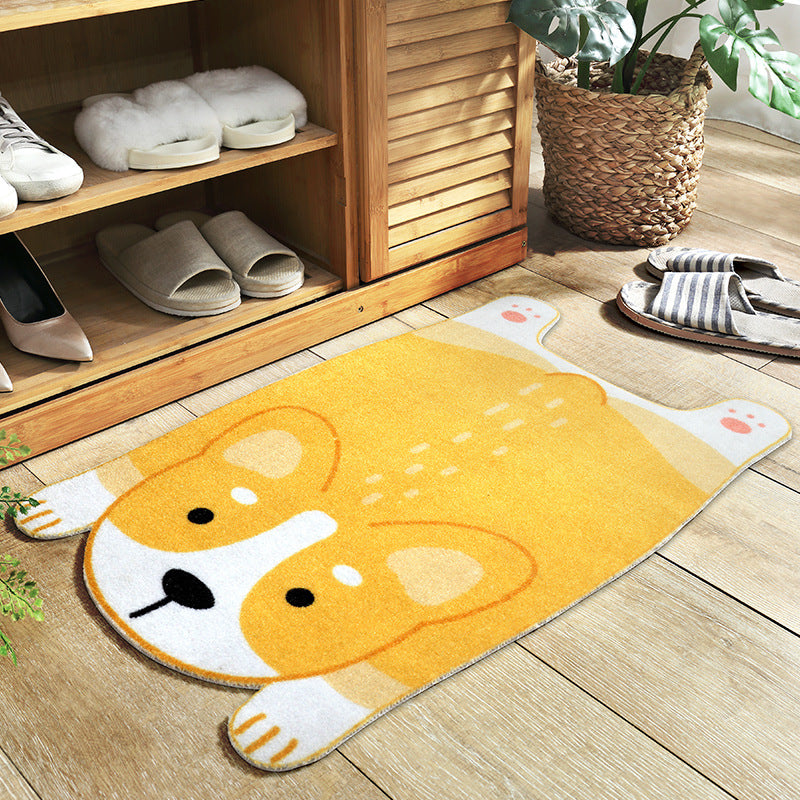 Cartoon Animal-Shaped Floor Mats For Home Entrances