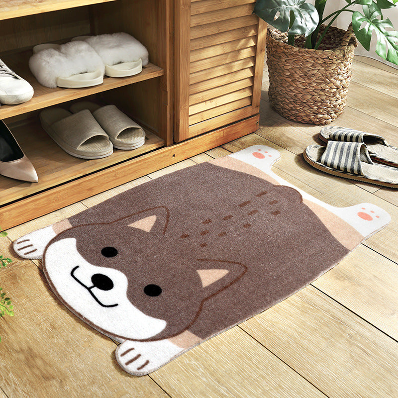 Cartoon Animal-Shaped Floor Mats For Home Entrances