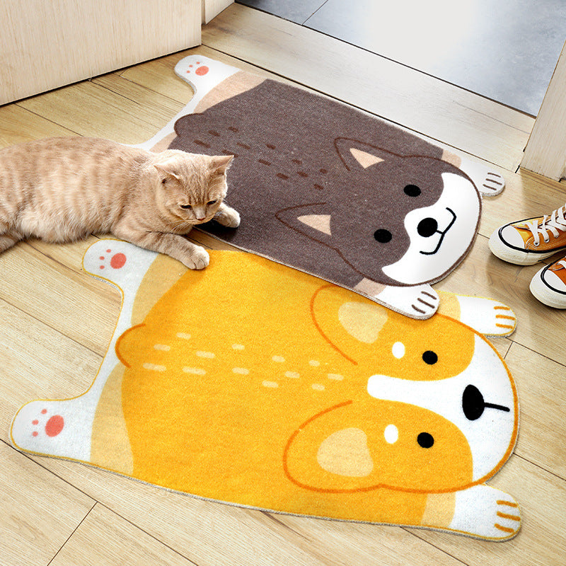 Cartoon Animal-Shaped Floor Mats For Home Entrances