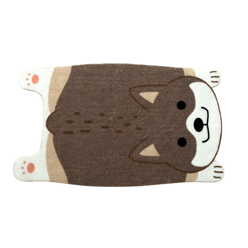 Cartoon Animal-Shaped Floor Mats For Home Entrances