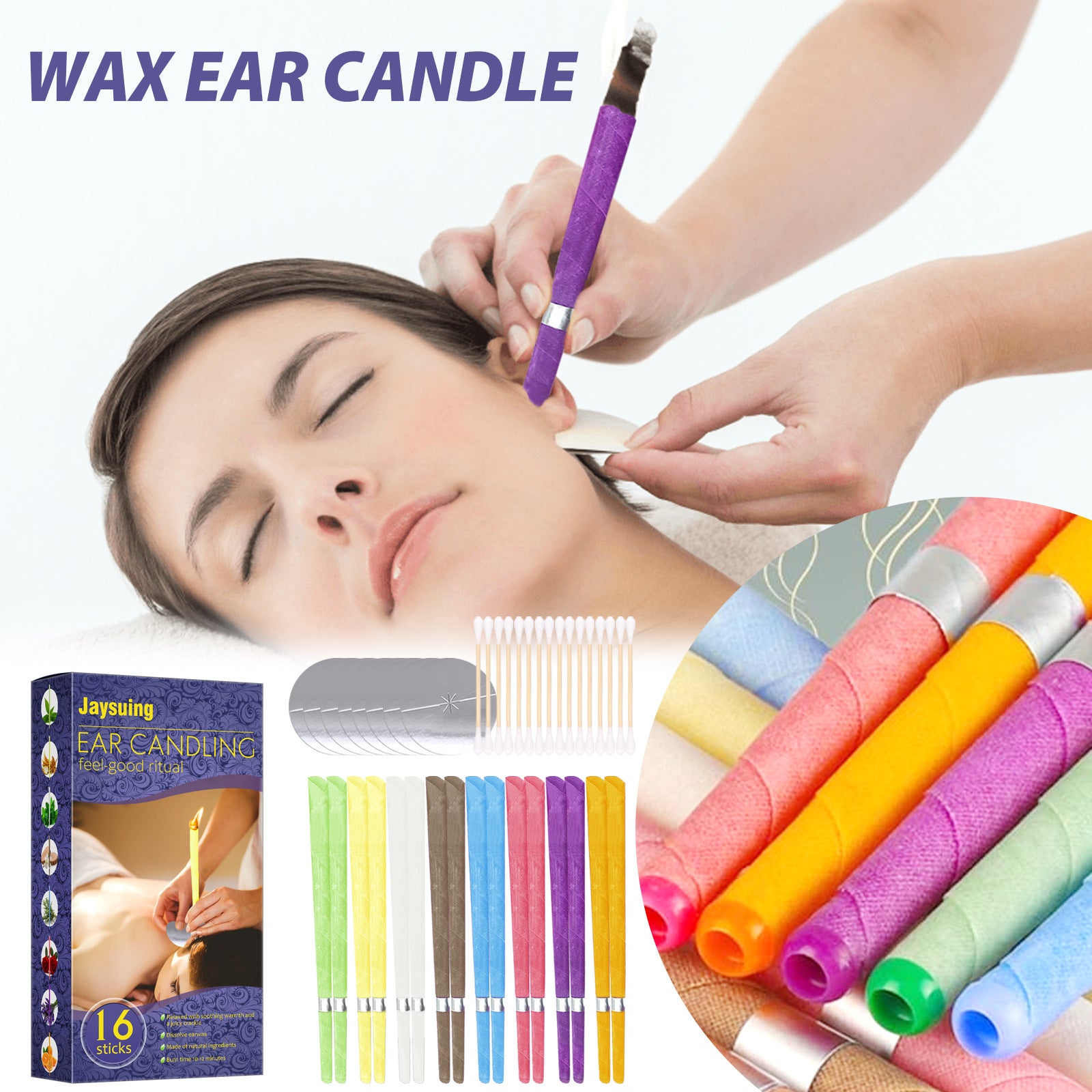 Aromatherapy Ear Candles Earwax Cleaning Relaxation