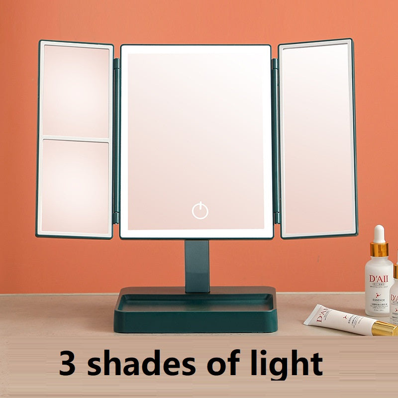 Practical Led Makeup Table Top Double Mirror Gift