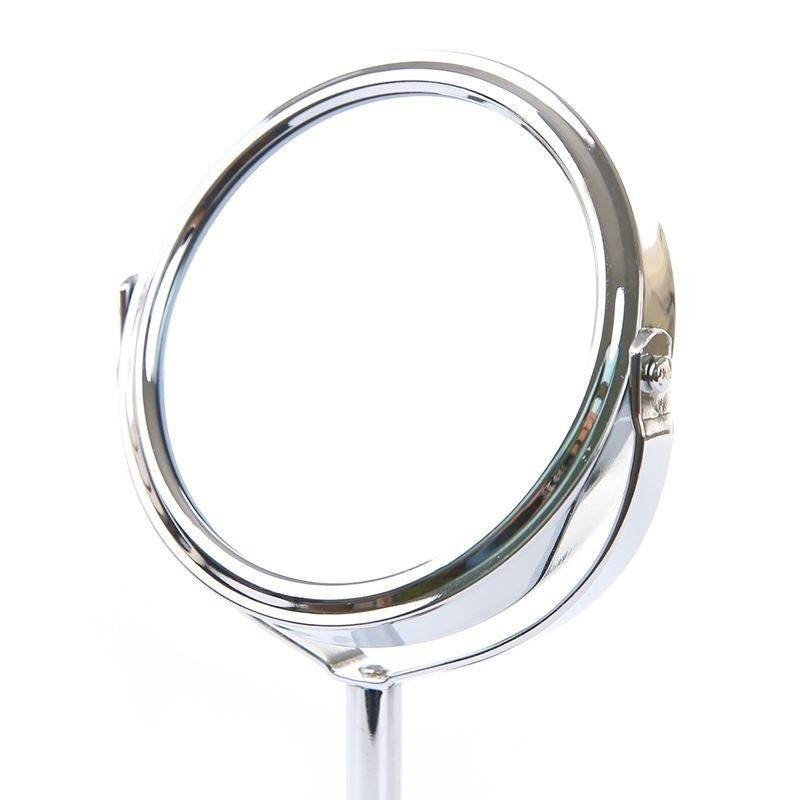 Small round table top steel frame round mirror