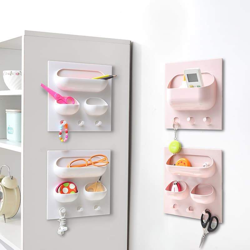 Kitchen Shelves Plastic Free Perforation Household Storage Simple Shelves
