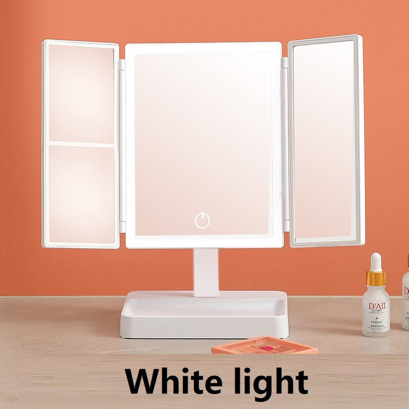 Practical Led Makeup Table Top Double Mirror Gift
