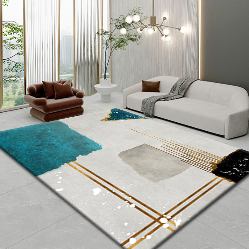 Simple Geometric Bedroom Bedside Rug Home Living Room Full Of Decorative Floor Mats