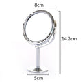 Small round table top steel frame round mirror