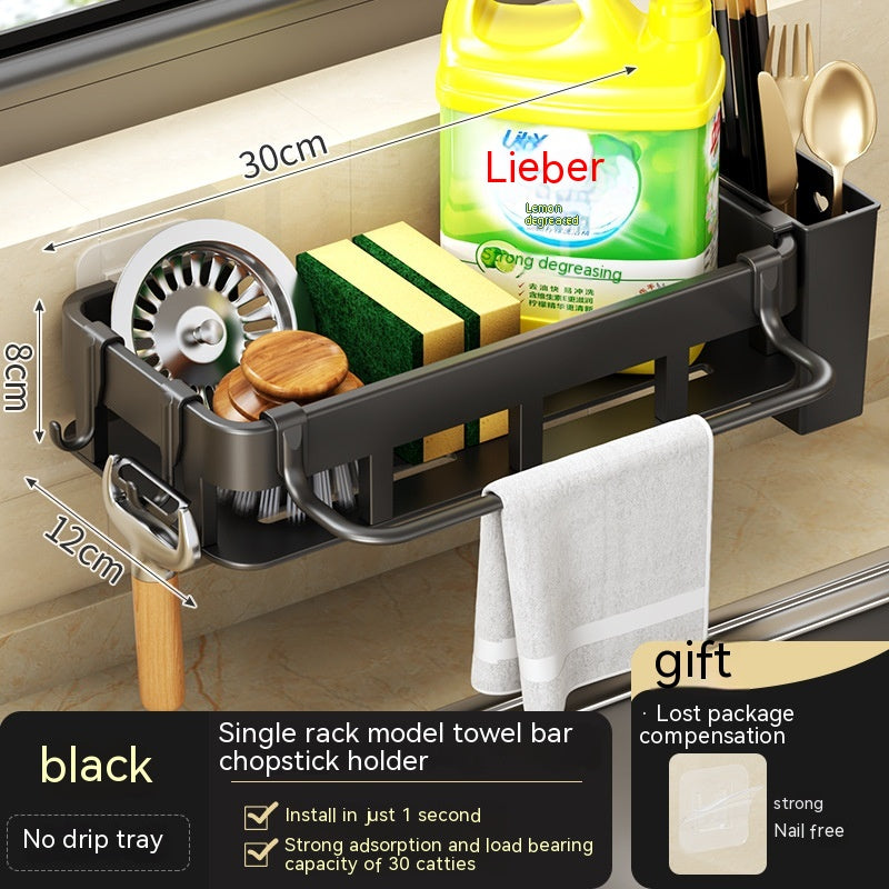 Kitchen Storage Punch-free Wall-mounted Shelves