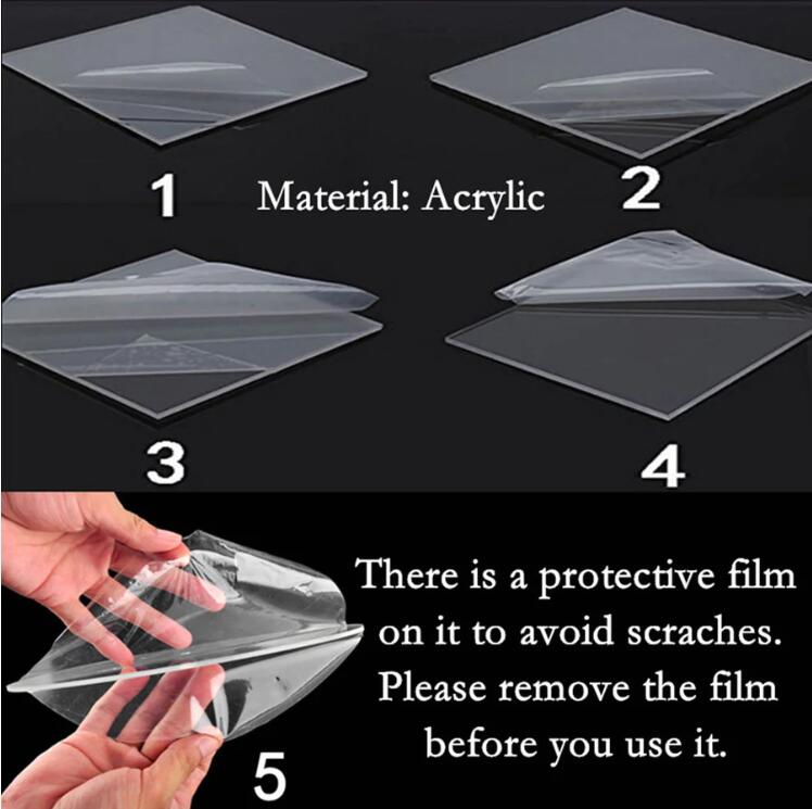 Bathroom Floating Wall Mounted Acrylic Display Stand