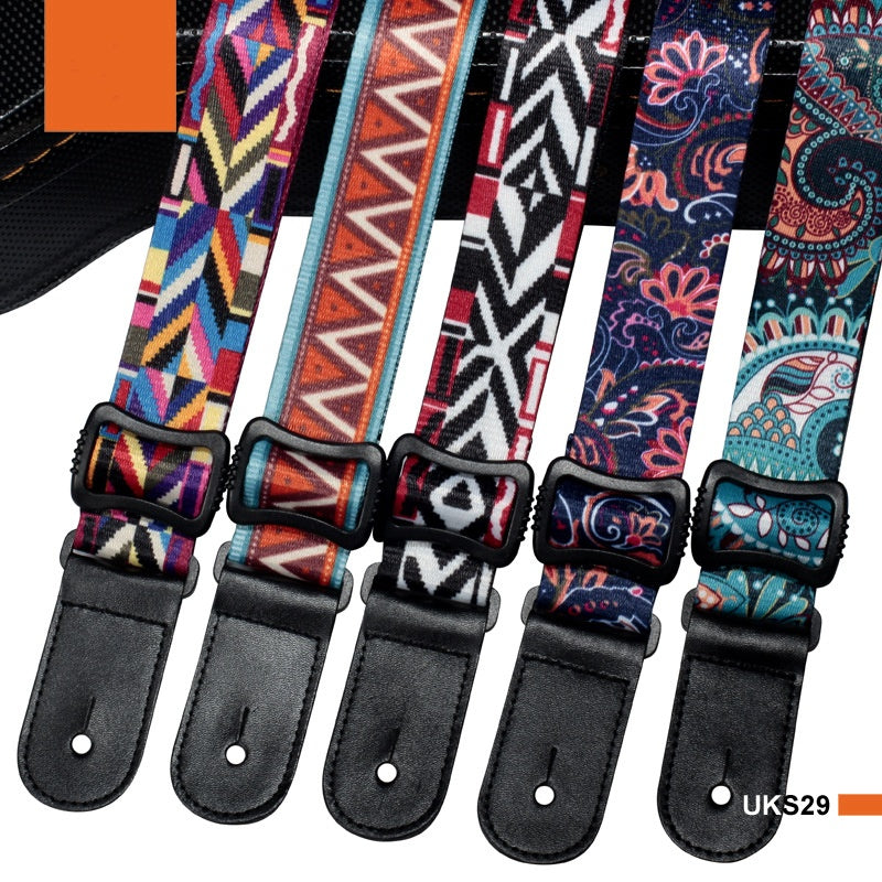 Thermal Transfer Printing Ukulele Color Small Guitar Belt