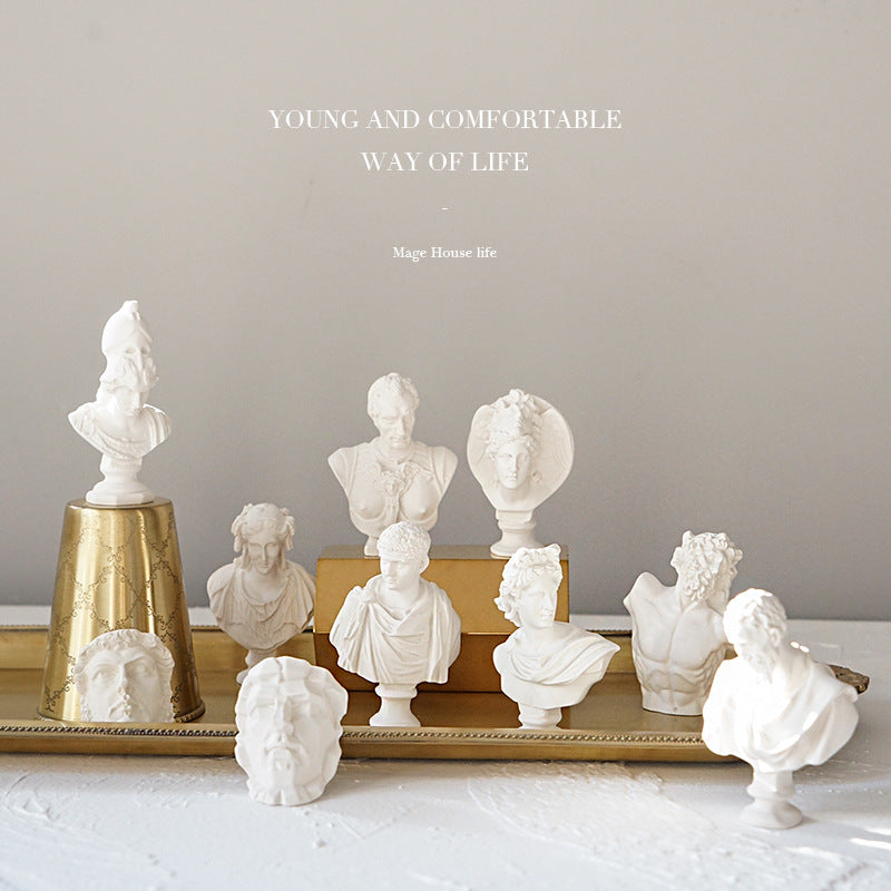 Mini Plaster Statue Decoration Sketch Resin Statue