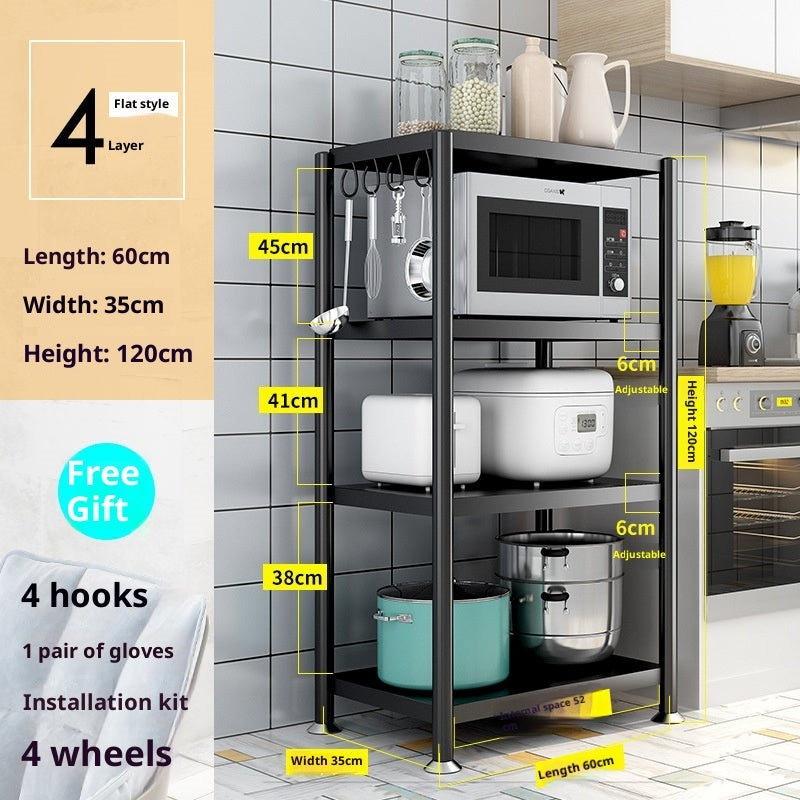 Kitchen Shelf Floor Multi-layer Storage Shelves