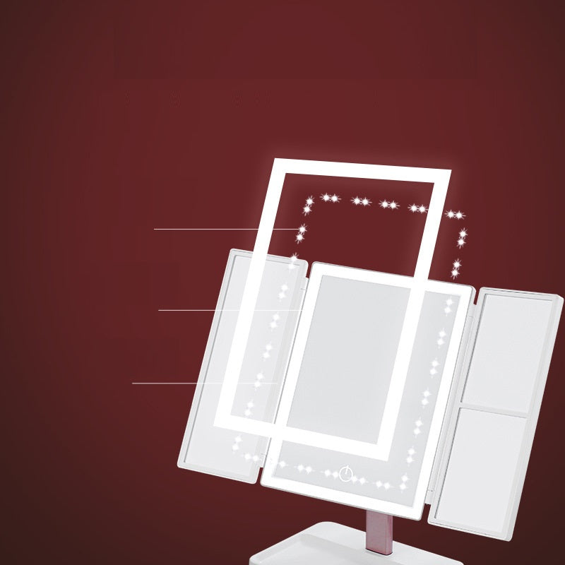 Practical Led Makeup Table Top Double Mirror Gift