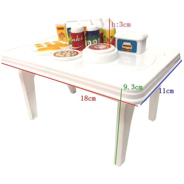 Mini Mirror Bed Table Kitchen Toy