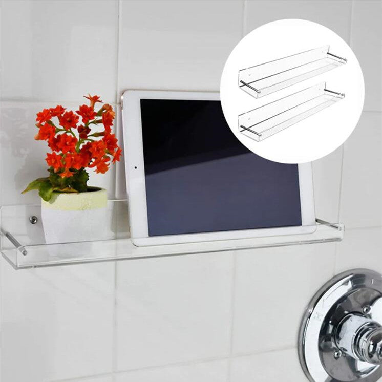 Bathroom Floating Wall Mounted Acrylic Display Stand