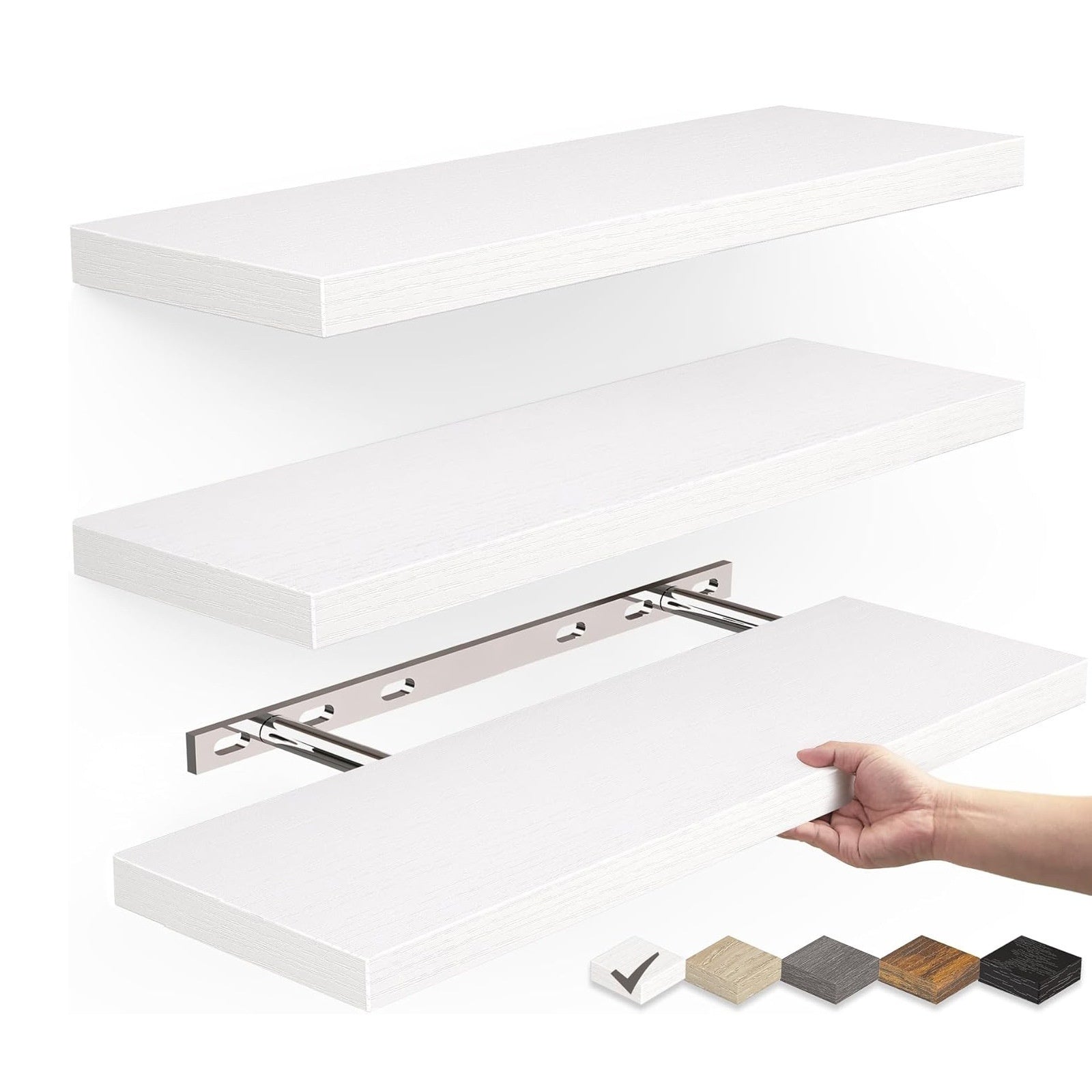 One-line Wall-mounted Floating Wall Shelf