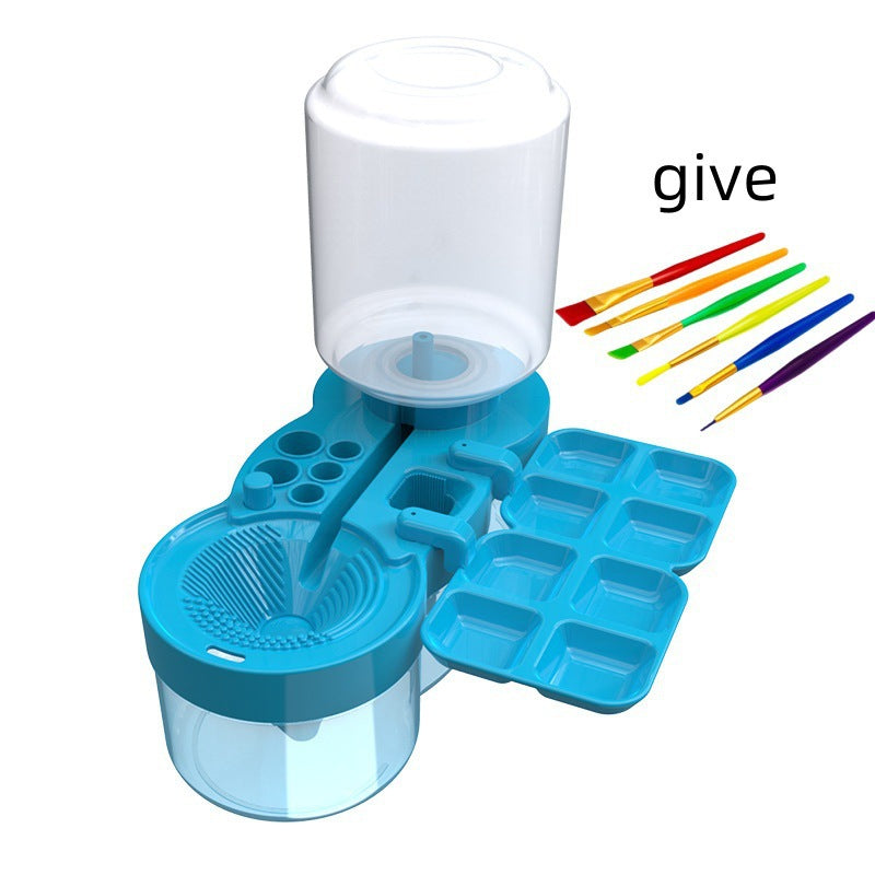 Automatic Water Brush With Brush Press Drainage Cleaner