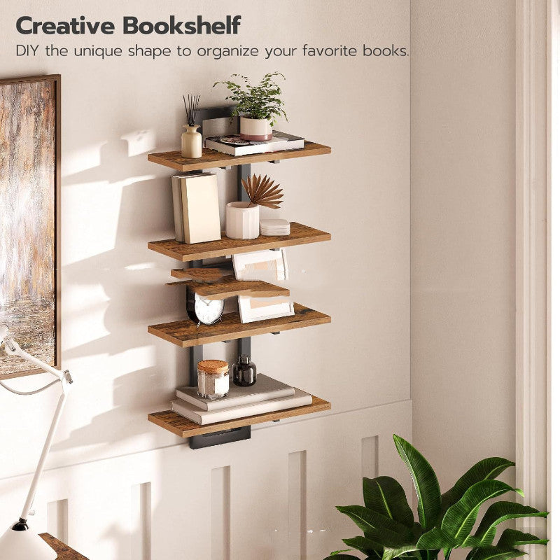Wall-mounted Storage Solid Wood Floating Wall Shelf