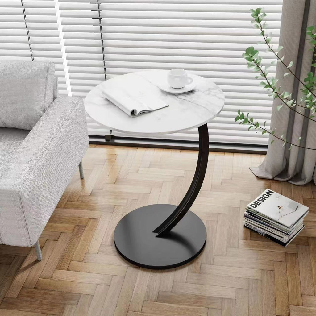 Round Small Coffee Table Living Room Sofa Side Table Bedroom Bedside Table Bedside Table Small Table Movable Coffee Table