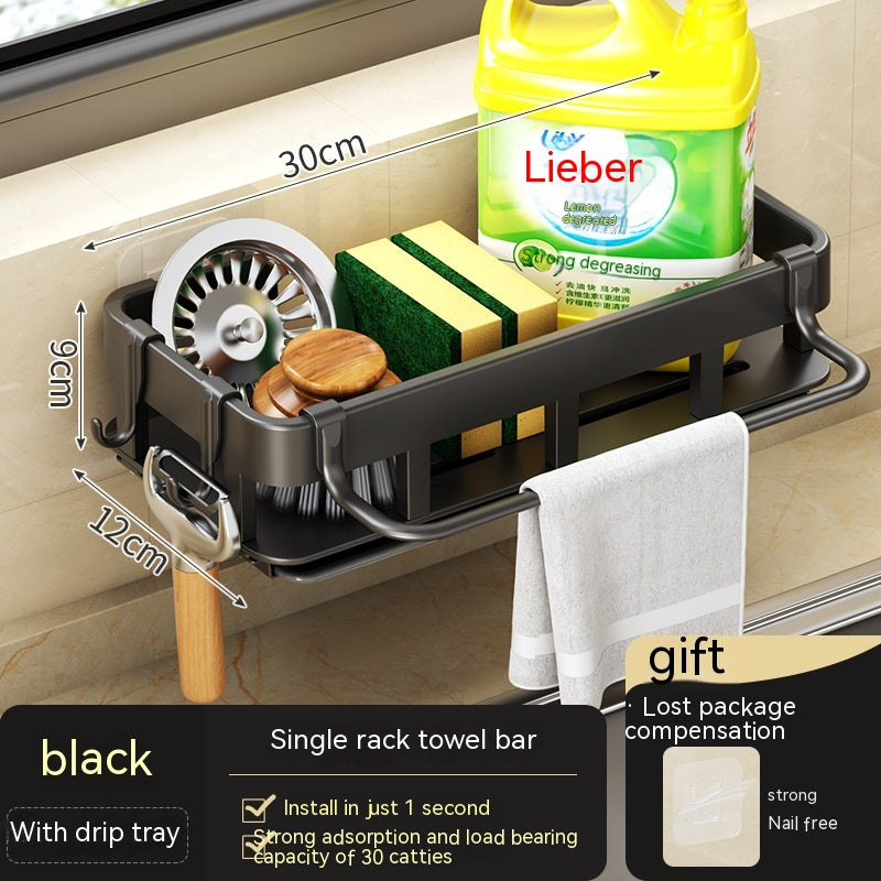 Kitchen Storage Punch-free Wall-mounted Shelves