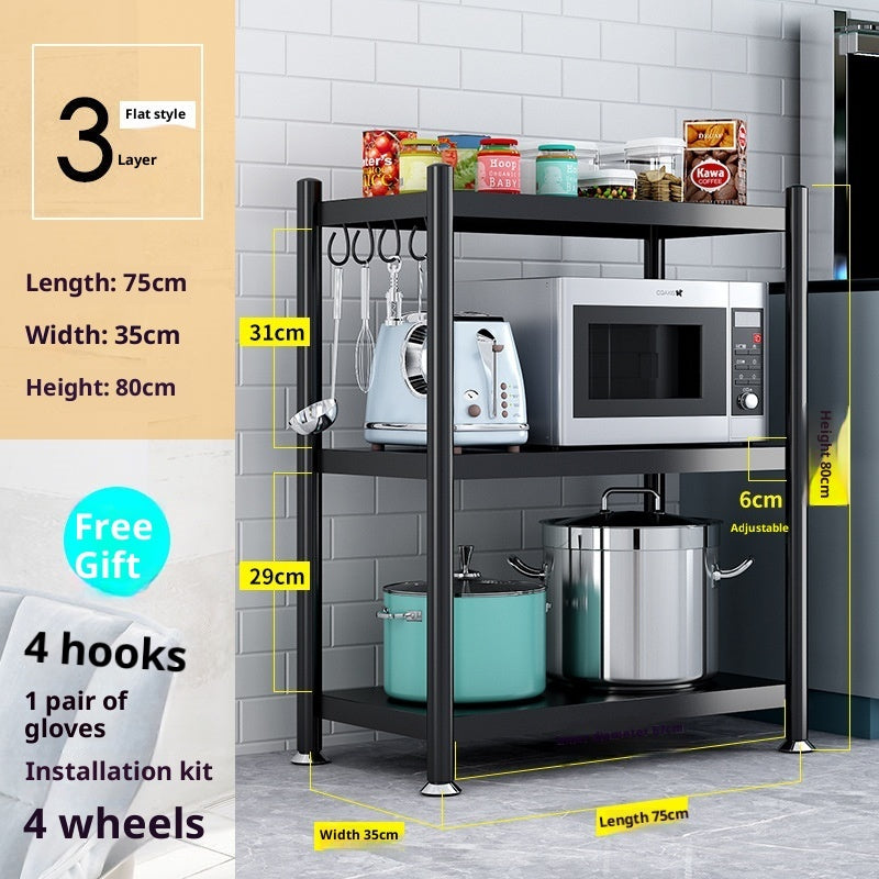 Kitchen Shelf Floor Multi-layer Storage Shelves