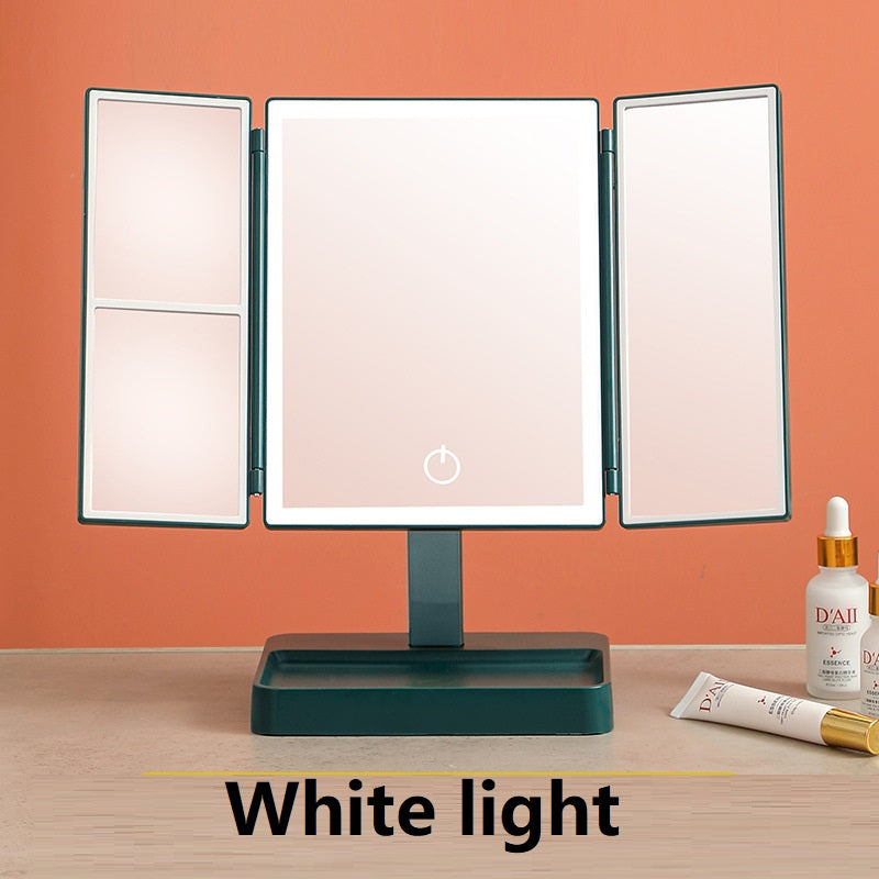 Practical Led Makeup Table Top Double Mirror Gift