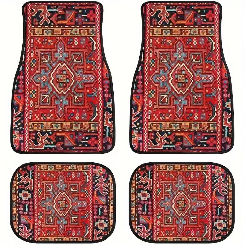 Vintage Bohemian Style Car Floor Mat Carpet