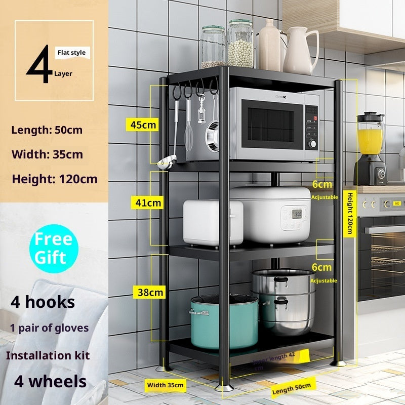 Kitchen Shelf Floor Multi-layer Storage Shelves