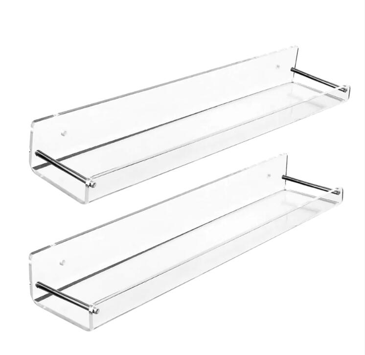 Bathroom Floating Wall Mounted Acrylic Display Stand