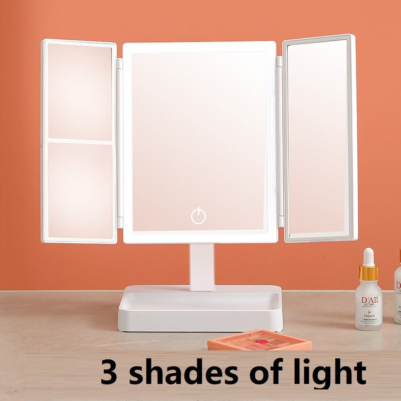Practical Led Makeup Table Top Double Mirror Gift