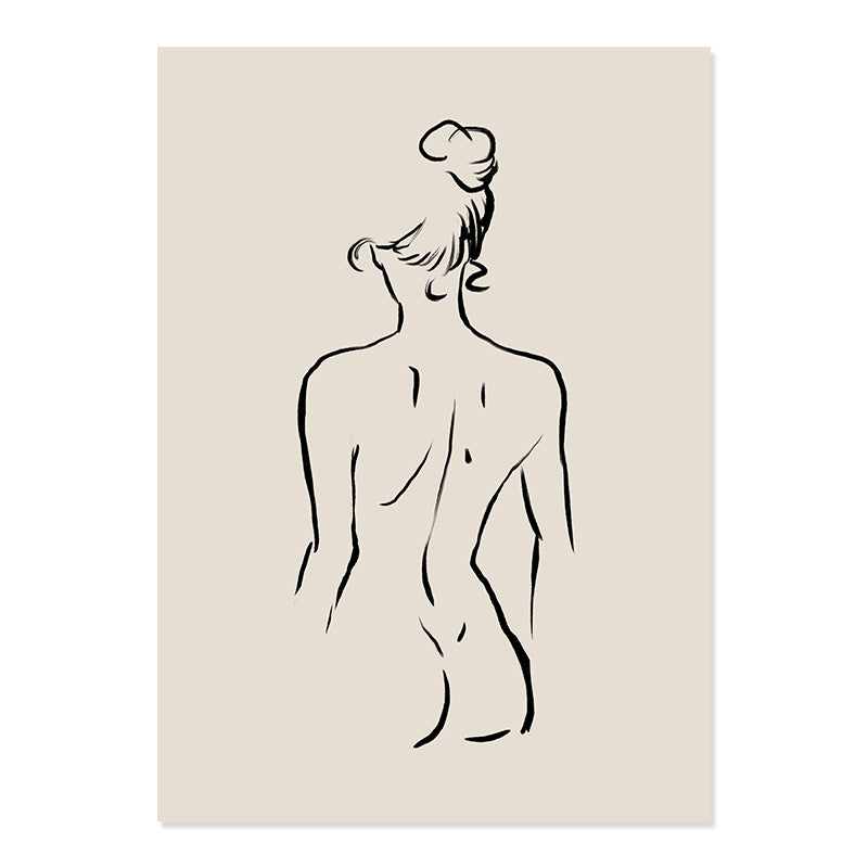 Abstract Matisse Body Line Floral Bohemian Poster Canvas Painting