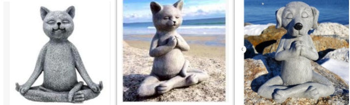 Dog Buddha Meditation Dog Statue Zen Statue Decoration